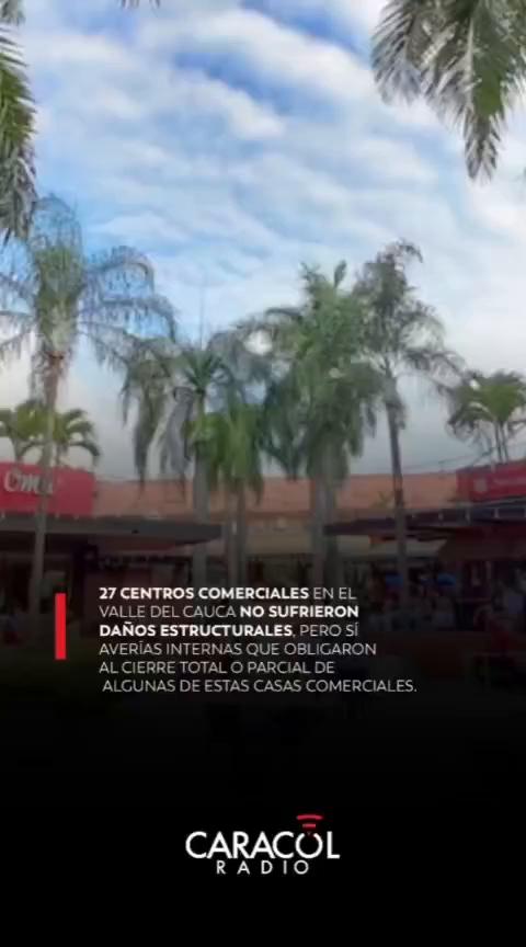 Centros comerciales de Cali reabren gradualmente tras el terremoto sin daños estructurales