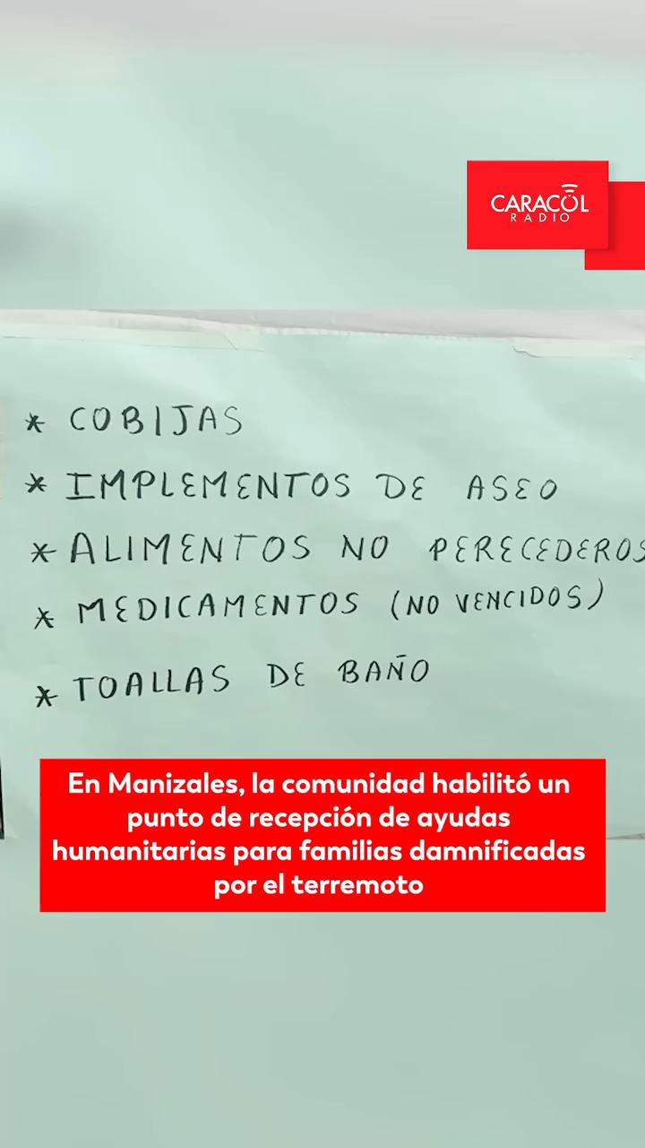 Manizales recolecta donaciones para familias desalojadas en el sector Chipre