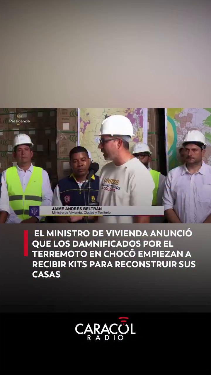 Inicia etapa dos en Chocó con 480 toneladas de material para familias