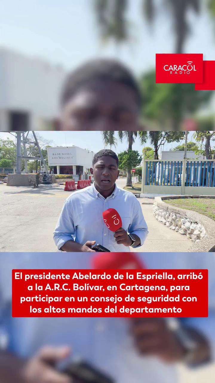 Abelardo de la Espriella inicia consejo de seguridad en base naval de Bolívar