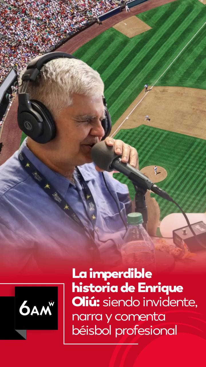 Don Enrique narra béisbol sin ver: 'Uno ve con la mente'