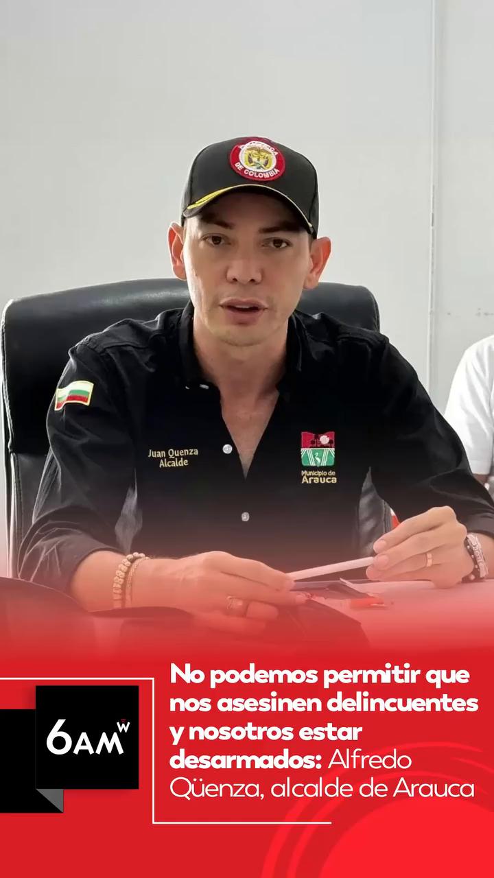 Alcalde de Arauca respalda al presidente y aprueba porte de armas en hogares