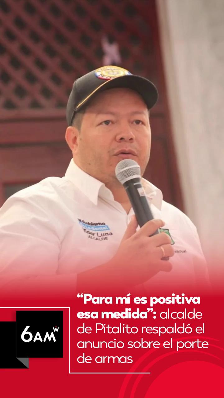 Alcalde apoya medida presidencial de porte de armas para empresarios