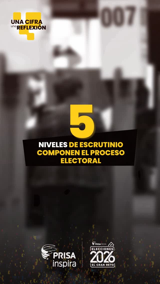 Cinco niveles de escrutinio aseguran transparencia en elecciones presidenciales