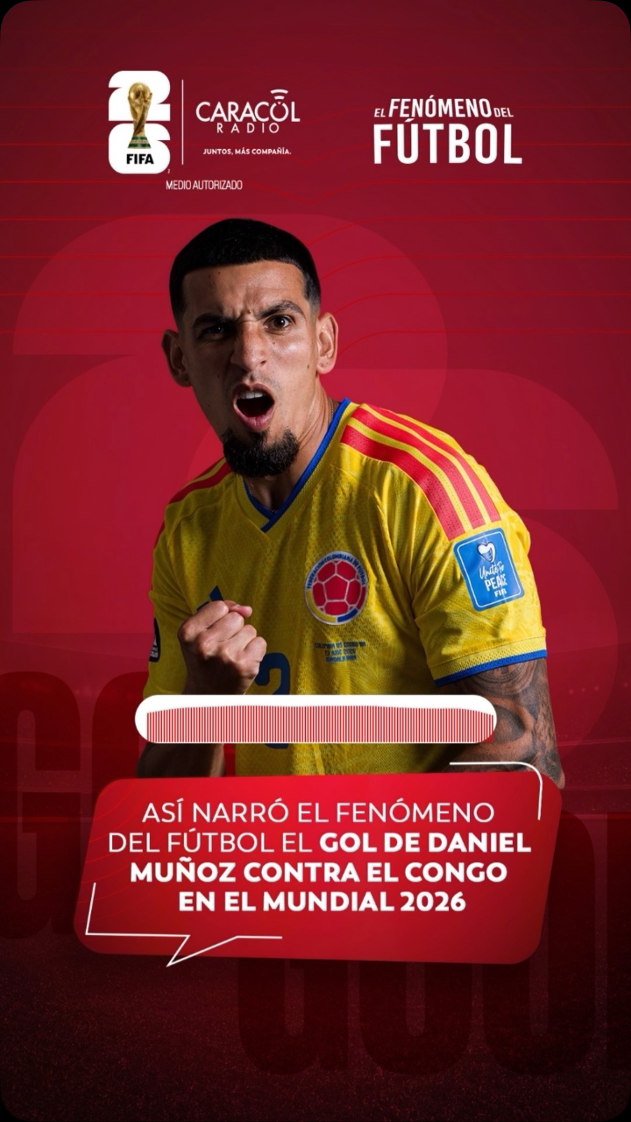 Daniel Muñoz anota un golazo que emociona a toda Colombia en el mundial