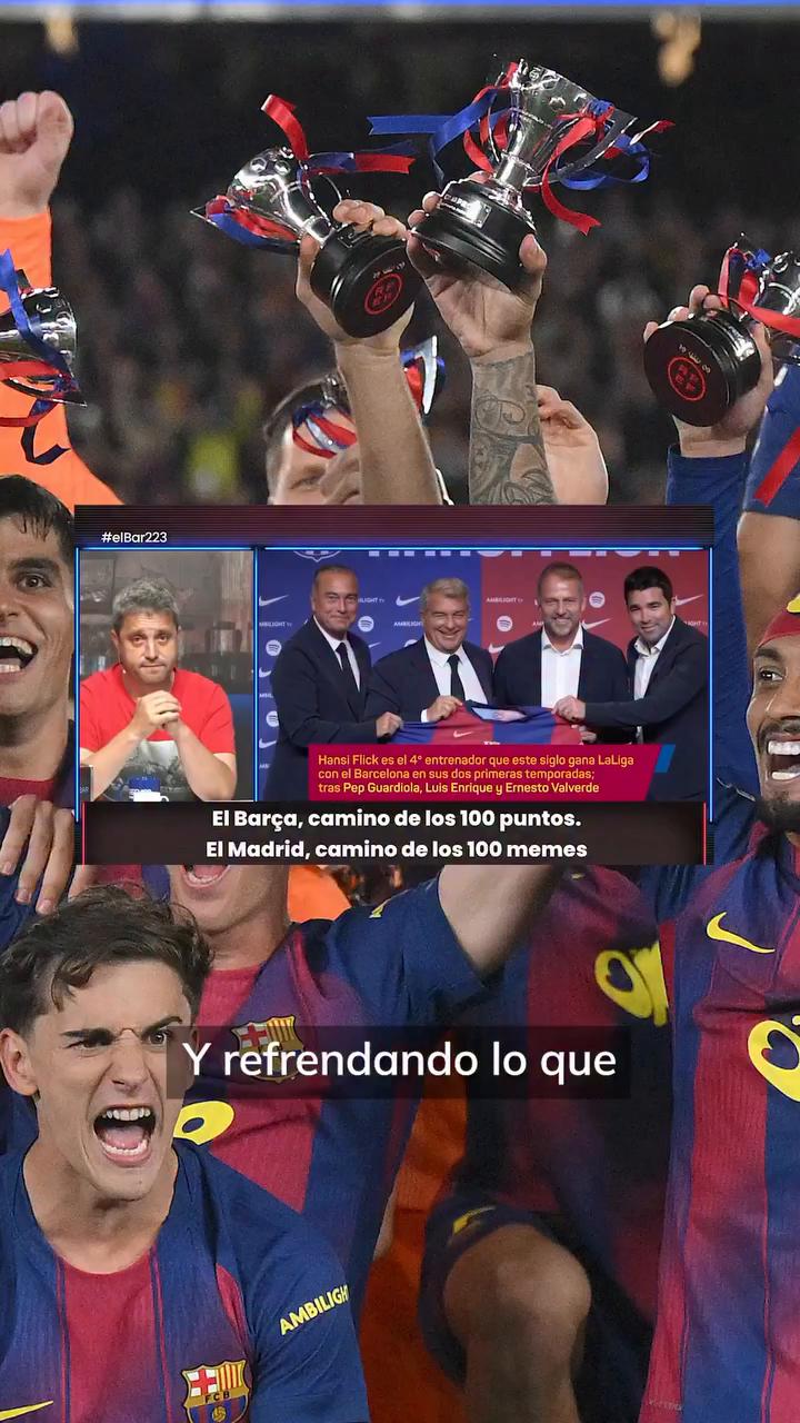 🔝🗣️ “Los egos matan al éxito”: Lluís Flaquer subraya en #ElBar la frase de Flick que define la temporada de Barça y Madrid