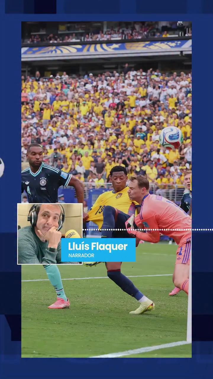 Gonzalo Plata marca el gol que pone a Ecuador por delante de Alemania