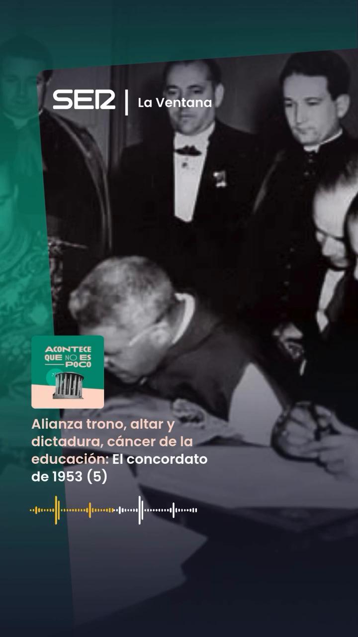 El concordato de 1851 marca el inicio de la ocupación eclesiástica en la educación española