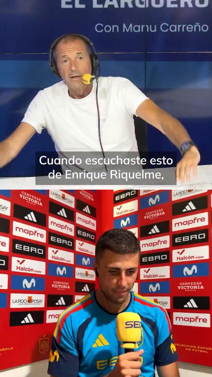 Enrique Riquelme afirma que Rodri será jugador del Real Madrid