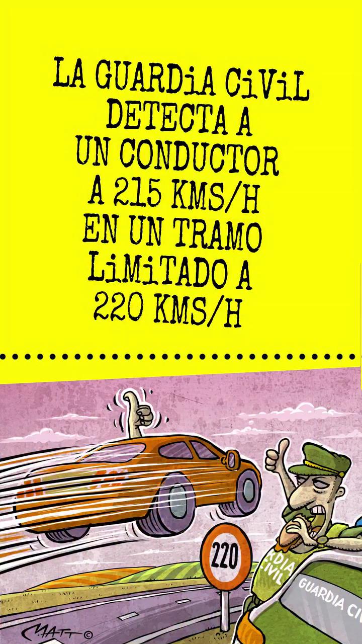 Guardia Civil investiga conductor que circulaba a 215 km/h en Palencia