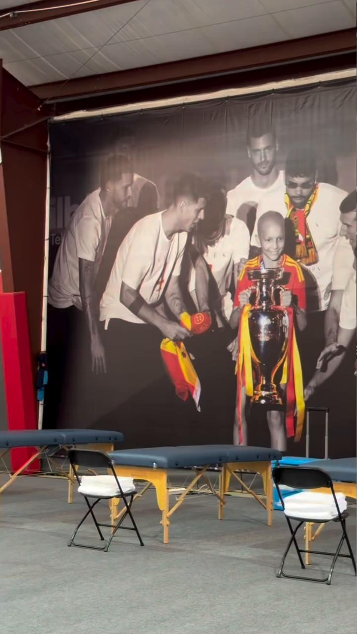 María Camaño preside la sala de masajes de la selección española en el Mundial