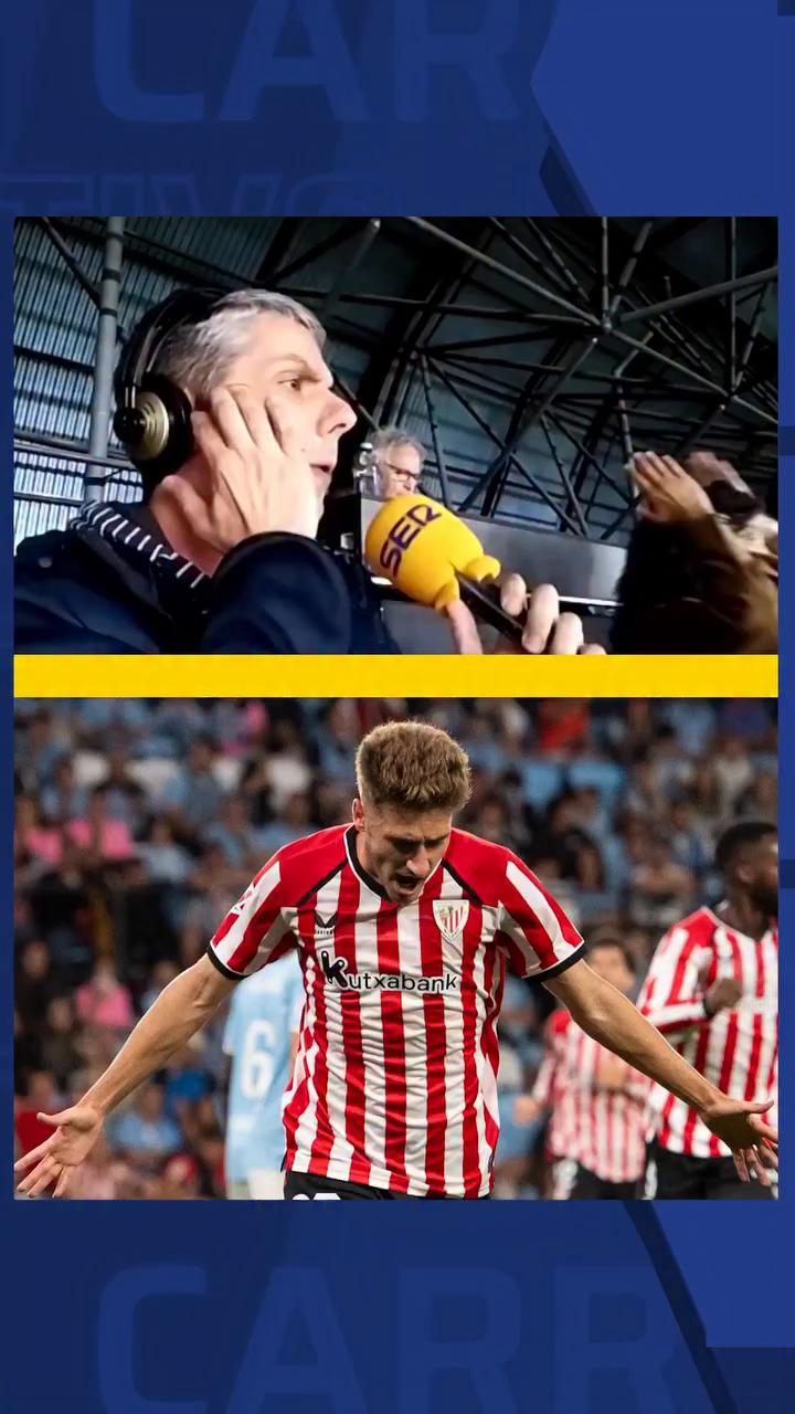 Robert Navarro marca el segundo gol del Athletic en Balaídos
