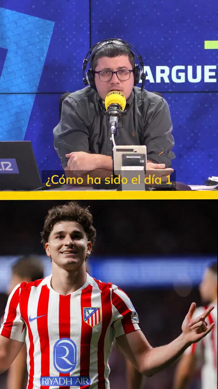 Julián Álvarez inicia su etapa en el Atlético de Madrid con pruebas de esfuerzo