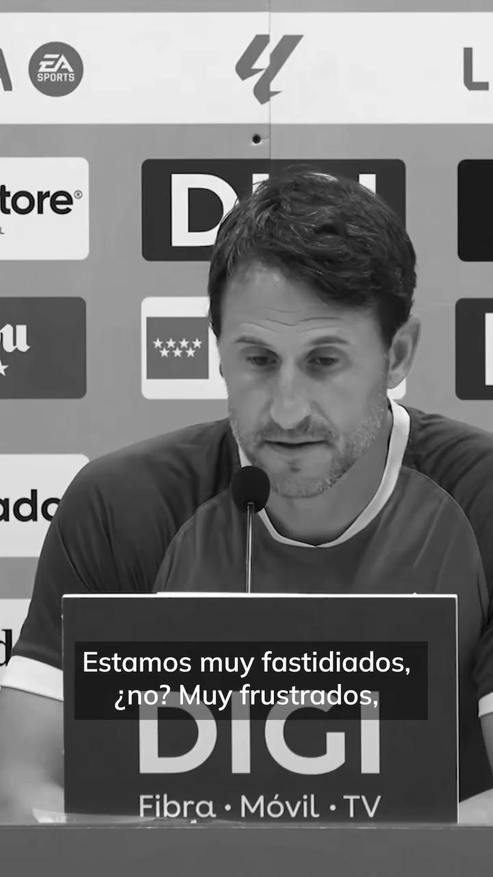 José Palacio: 'Estamos muy fastidiados de no poder jugar en Vallecas'