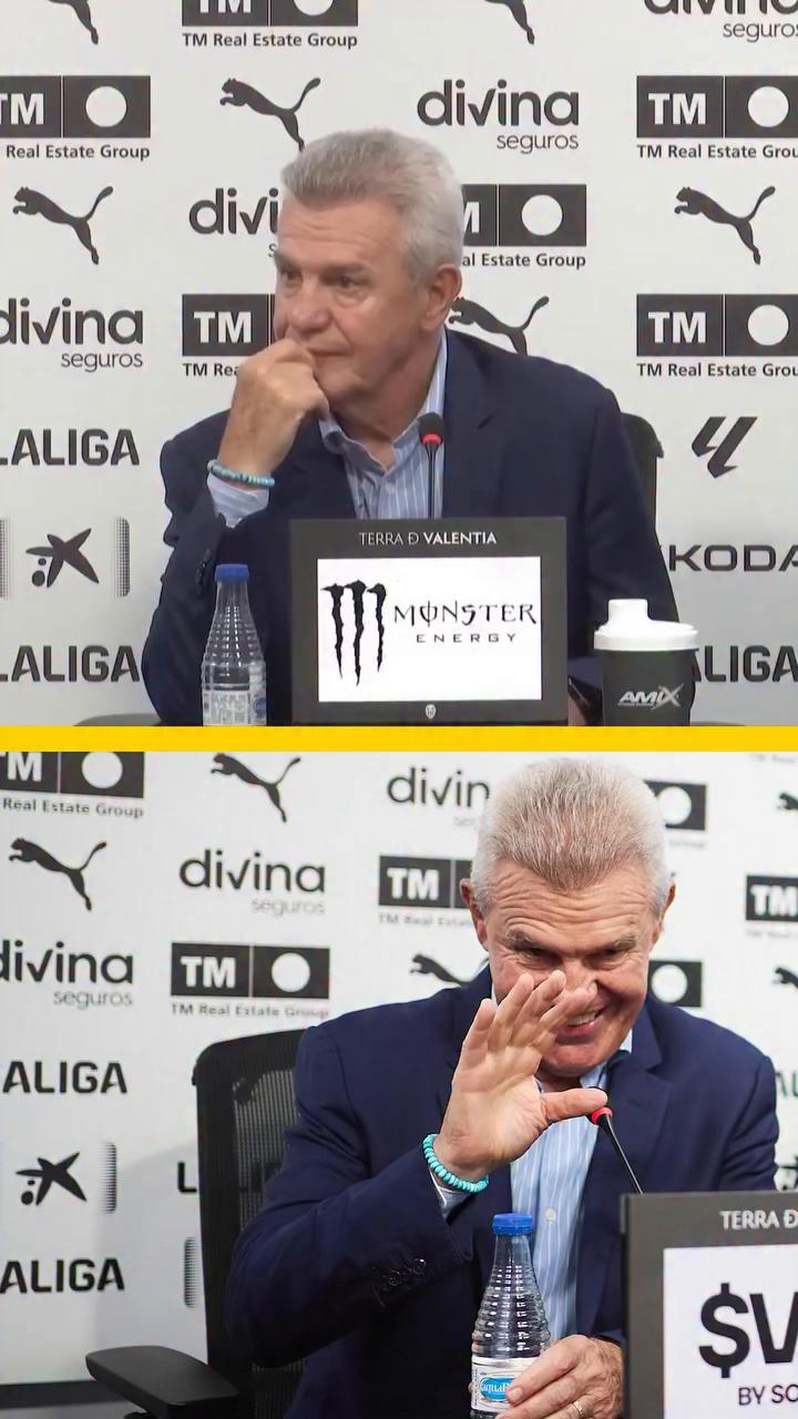 El DT mexicano del Valencia esquiva preguntas sobre Anthony Gordon en el Camp Nou
