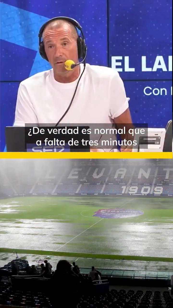 La Liga ignora alertas en Valencia y obliga a jugar con riesgo a tres minutos