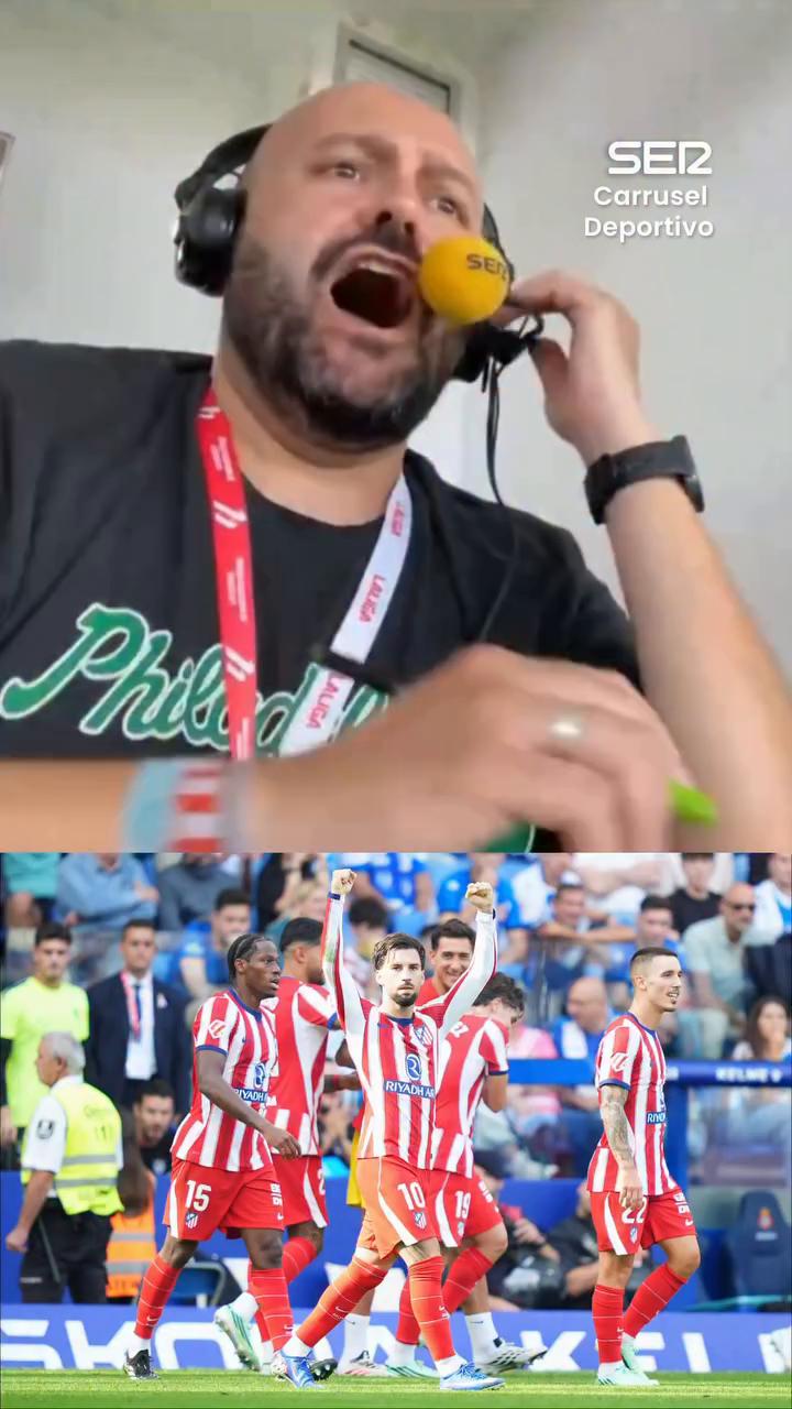 Alex Baena marca el gol que adelanta al Atlético de Madrid ante el Espanyol