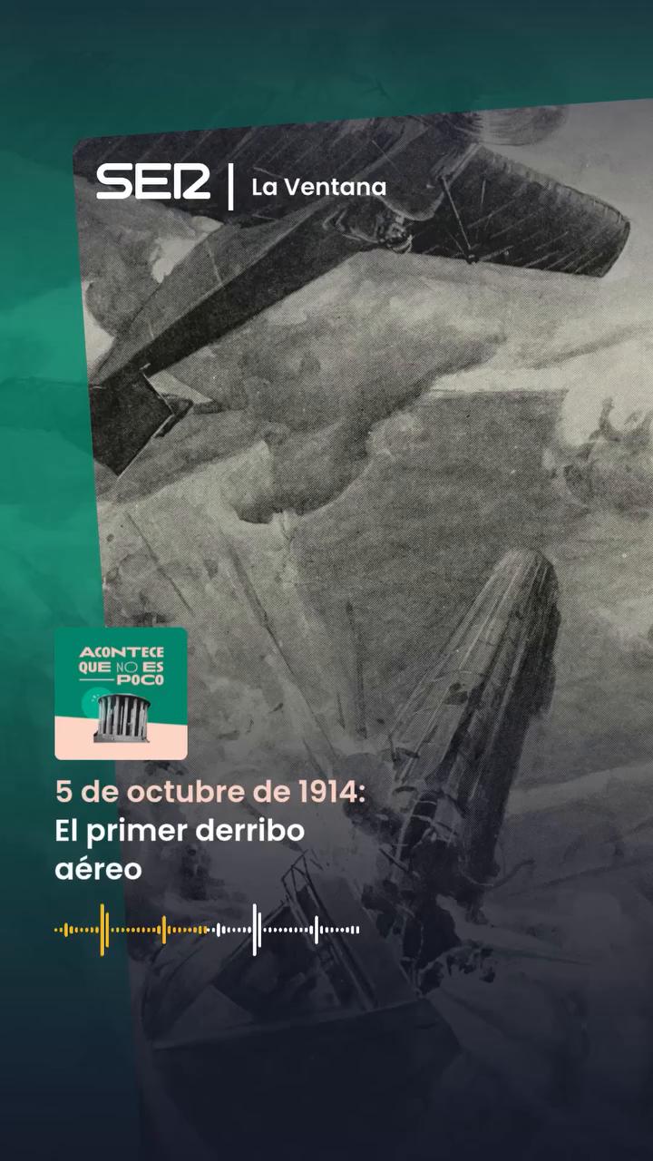 El primer derribo aéreo de la historia: dos franceses derriban un avión alemán en 1914
