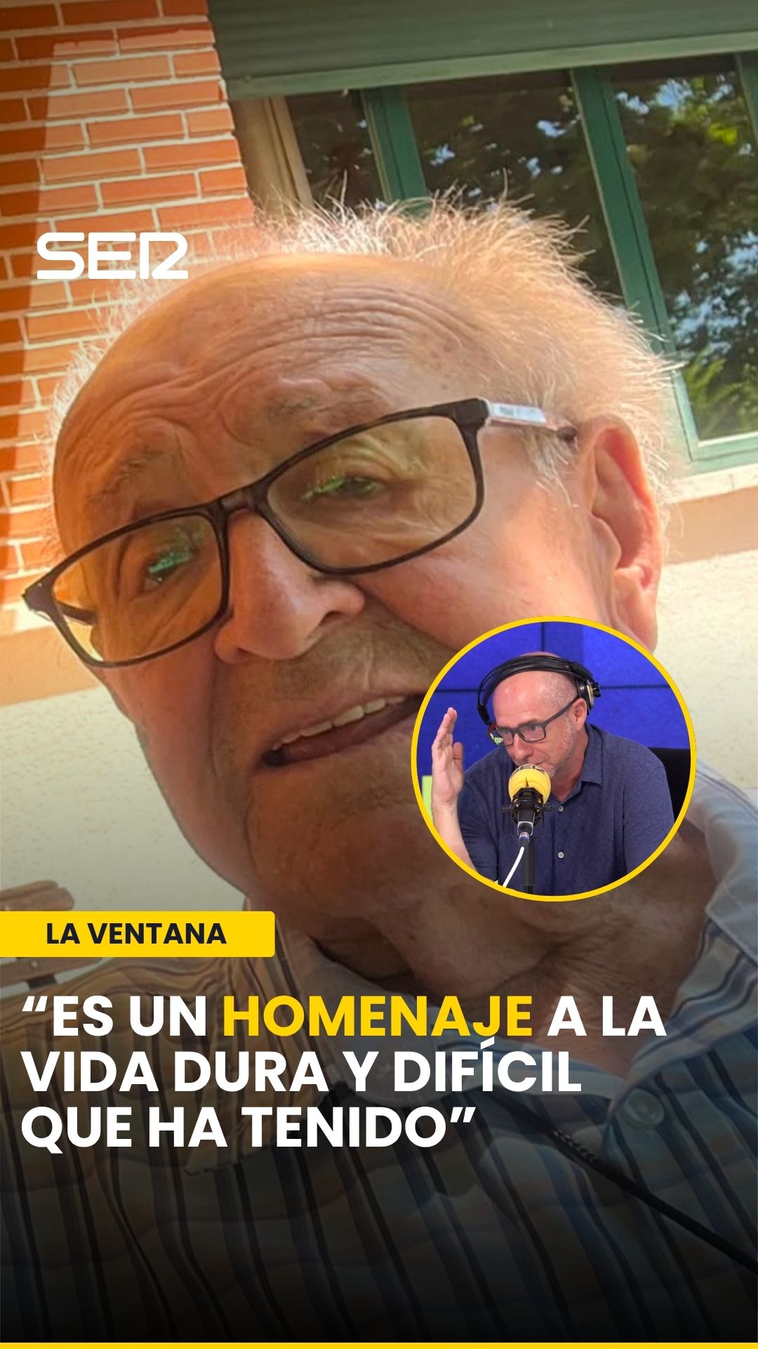 Jesús Gallego rinde homenaje a su padre Laudelino por sus 90 años