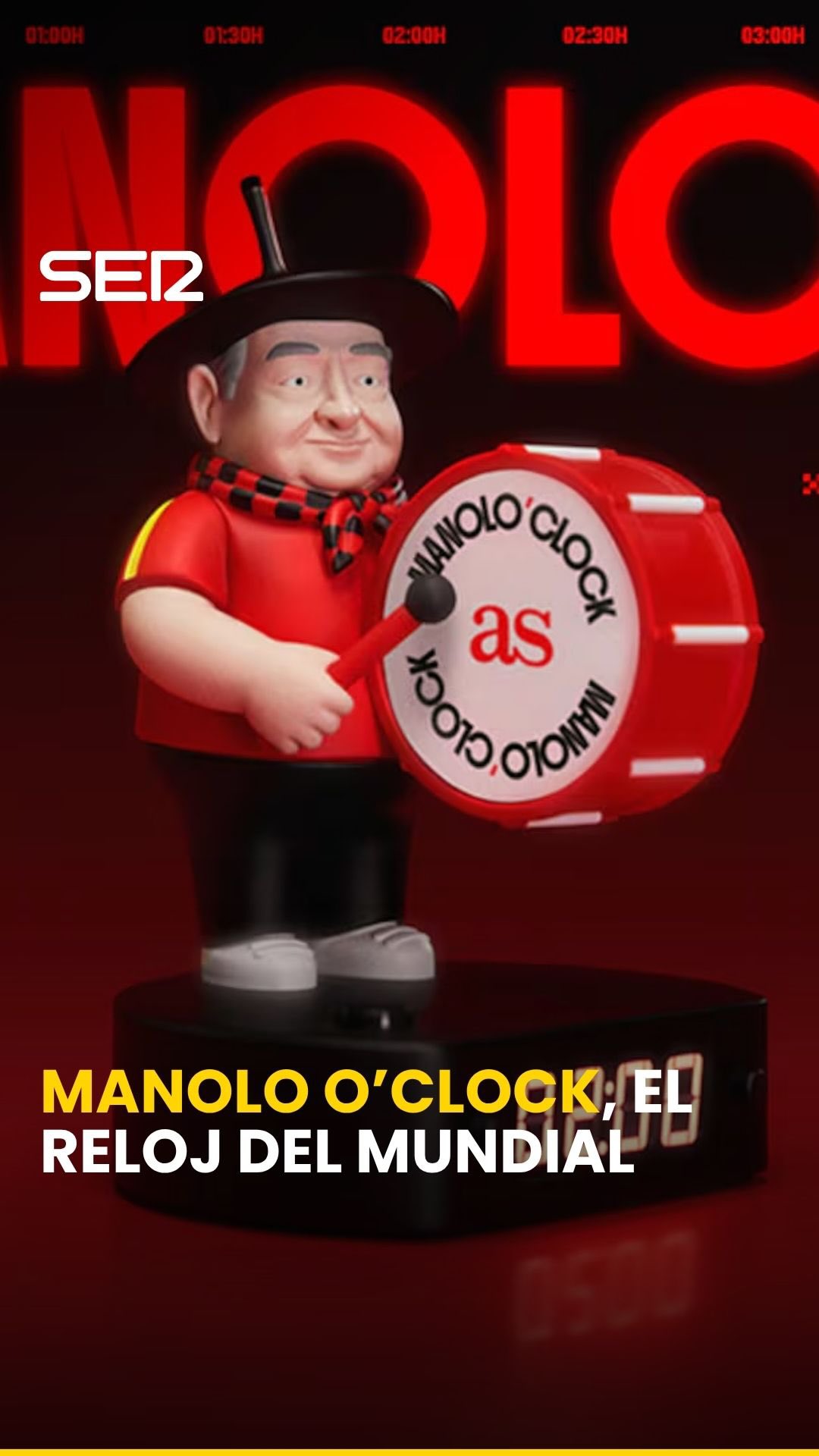 Manolo Clock despierta a España para los partidos de madrugada del Mundial