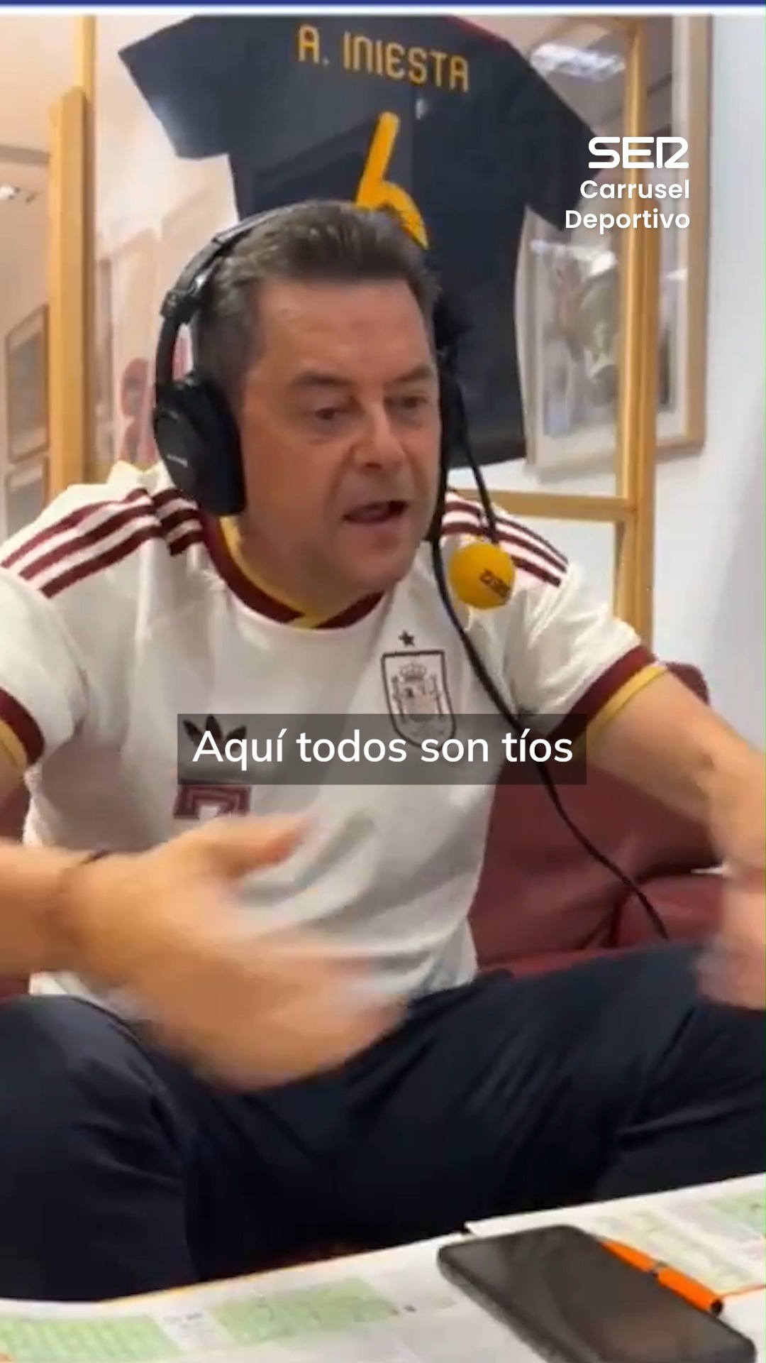 Tomás expresa su orgullo por la selección española que revive ilusiones de 2010