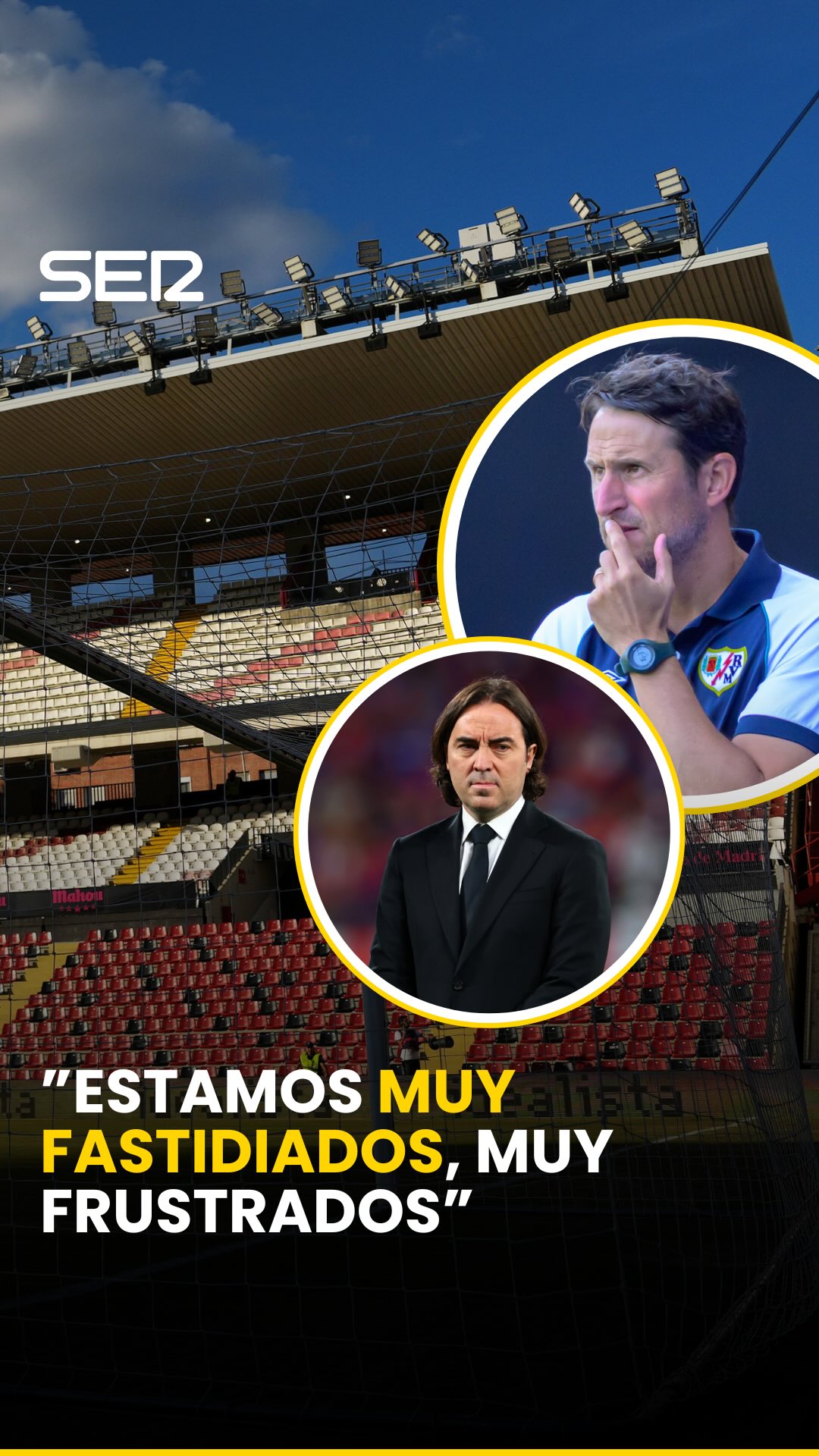 José Palacio: 'Estamos muy fastidiados de no poder jugar en Vallecas'