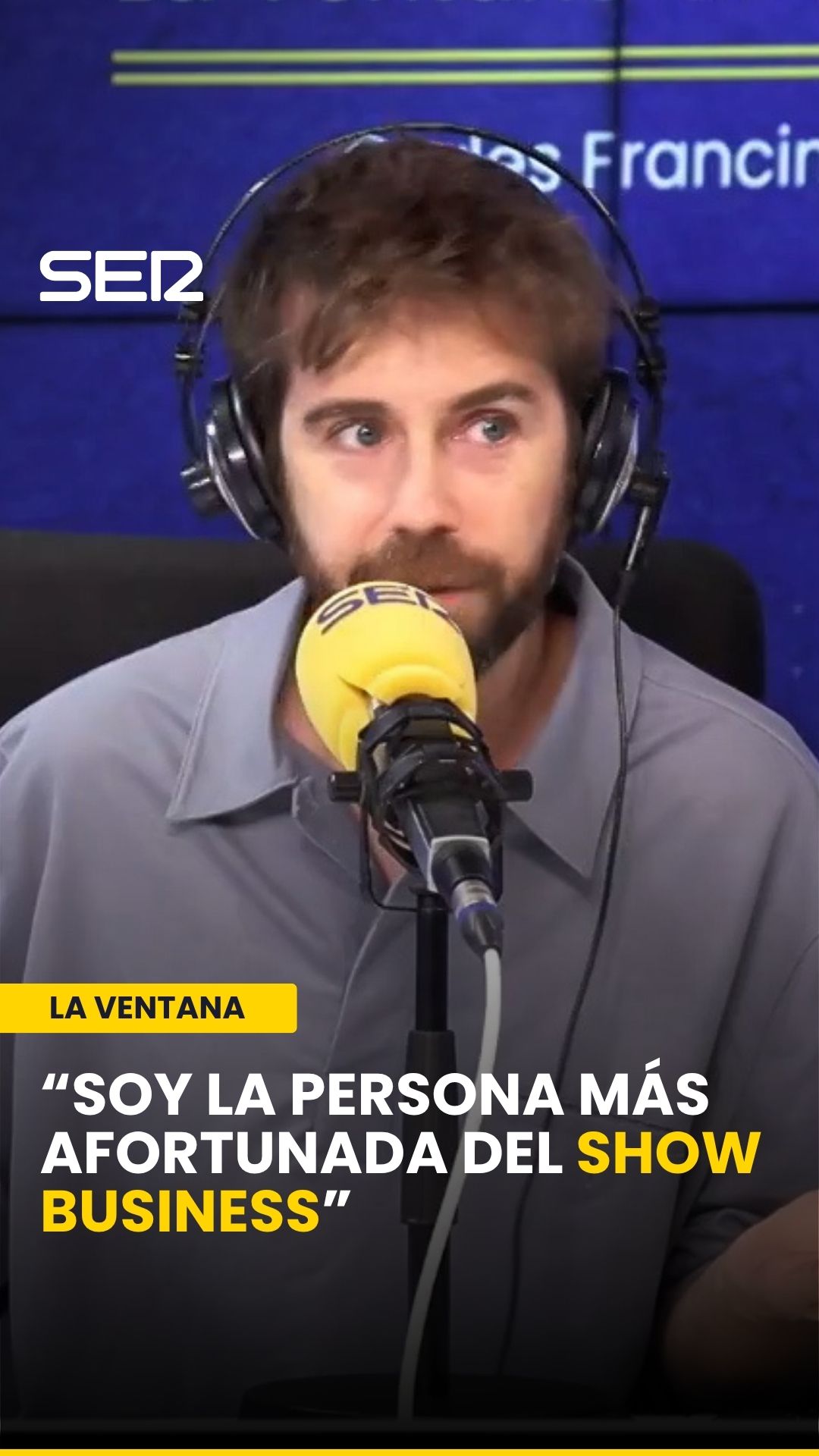 La persona más afortunada del show business llega 10 minutos antes del programa