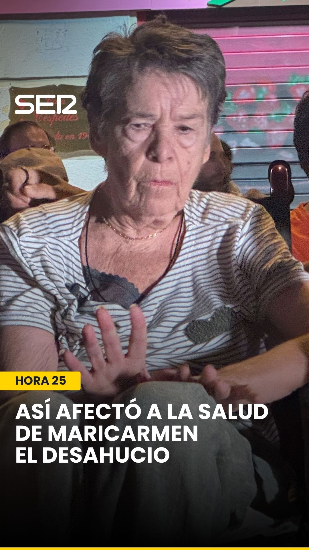Desahucio de anciana de 87 años agrava su salud tras romper su puerta