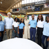 @RaquelPenaVice junto al ministro de @educacionrdo, Luis Miguel De Camps, sostuvo un encuentro con estudiantes de liceos, del programa «Inglés por Inmersión» y de distintas universidades