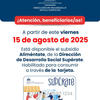 @SuperateRDO Les informamos que ya está disponible el subsidio #Aliméntate correspondiente al mes de agosto para consumir a través de la tarjeta #Supérate.