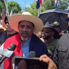 La @AntiguaOrden_RD marchó en Dajabón en apoyo al alcalde Riverón.