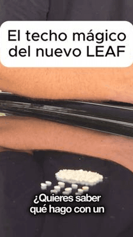 El techo panorámico del nuevo Nissan LEAF no se abre ni tiene cortinilla.