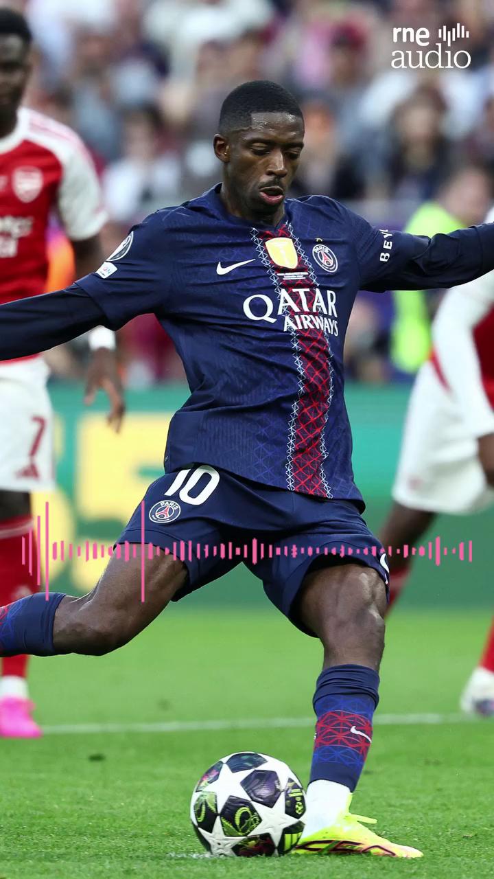 Dembélé marca el empate del PSG en la final de la Champions