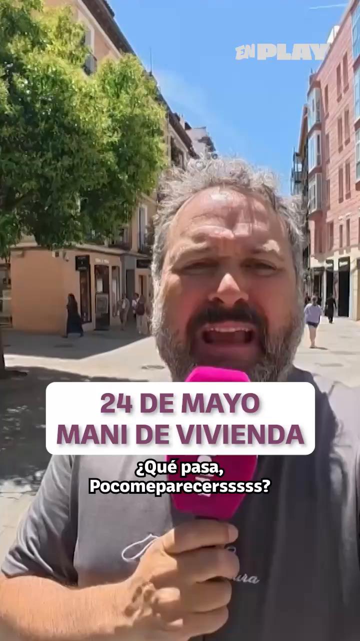 Manifestación por la vivienda en Madrid: 'Casero gañán, con el alquiler no puedo comprar pan'