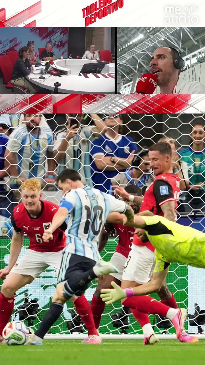 Messi anota en el minuto 94 y da el 2-0 a Argentina contra Austria