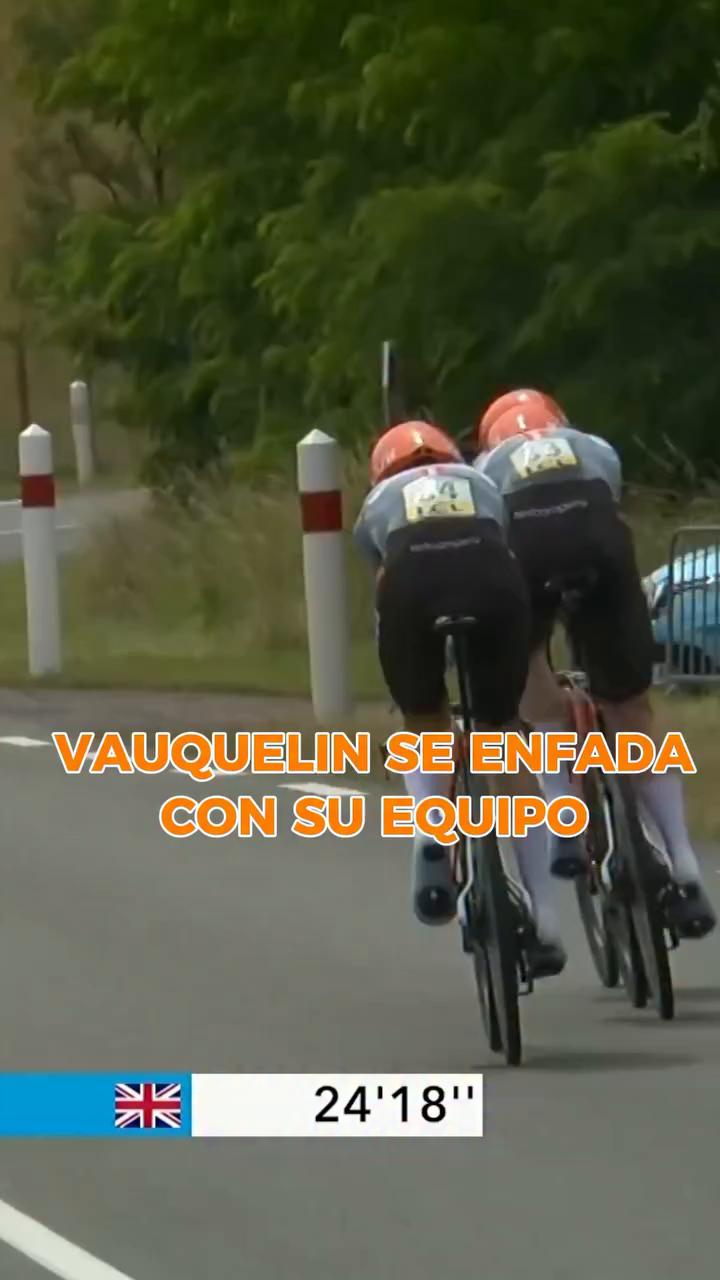 Boquelén se enfada por el salto de cadena que complica la etapa
