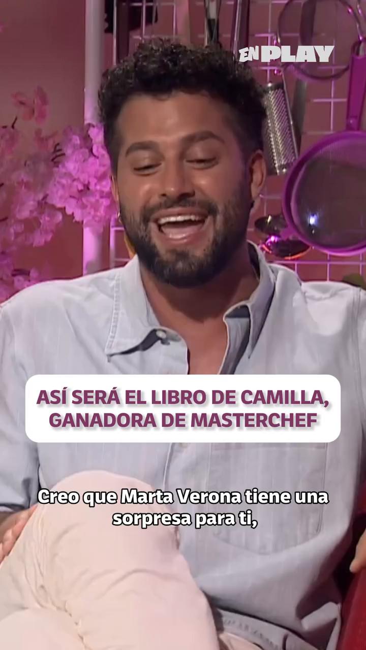Marta Verona sorprende a Camilo con la portada de su libro de recetas