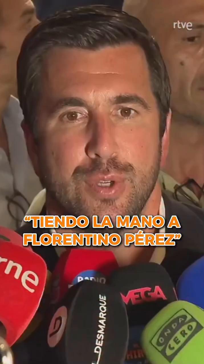 El candidato al Real Madrid tiende la mano al presidente con respeto al legado