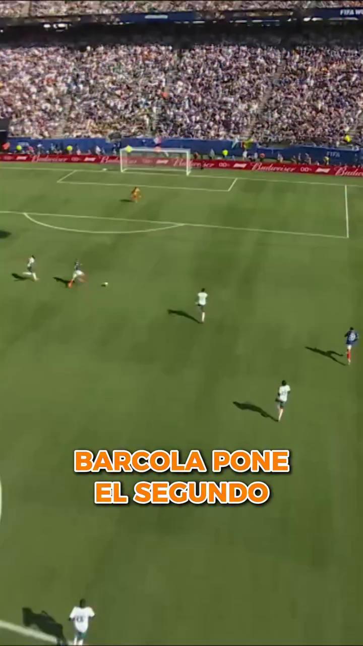Barcolá marca un golazo en el mano a mano frente a Francia