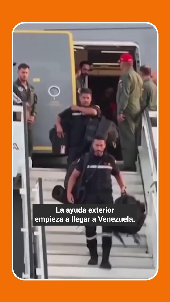 La ayuda exterior llega a Venezuela para rescatar víctimas de los terremotos