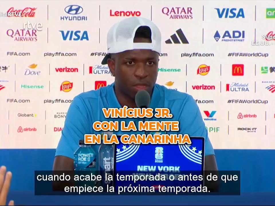 Vinicius centra su atención en Brasil y aplaza el futuro en el Madrid