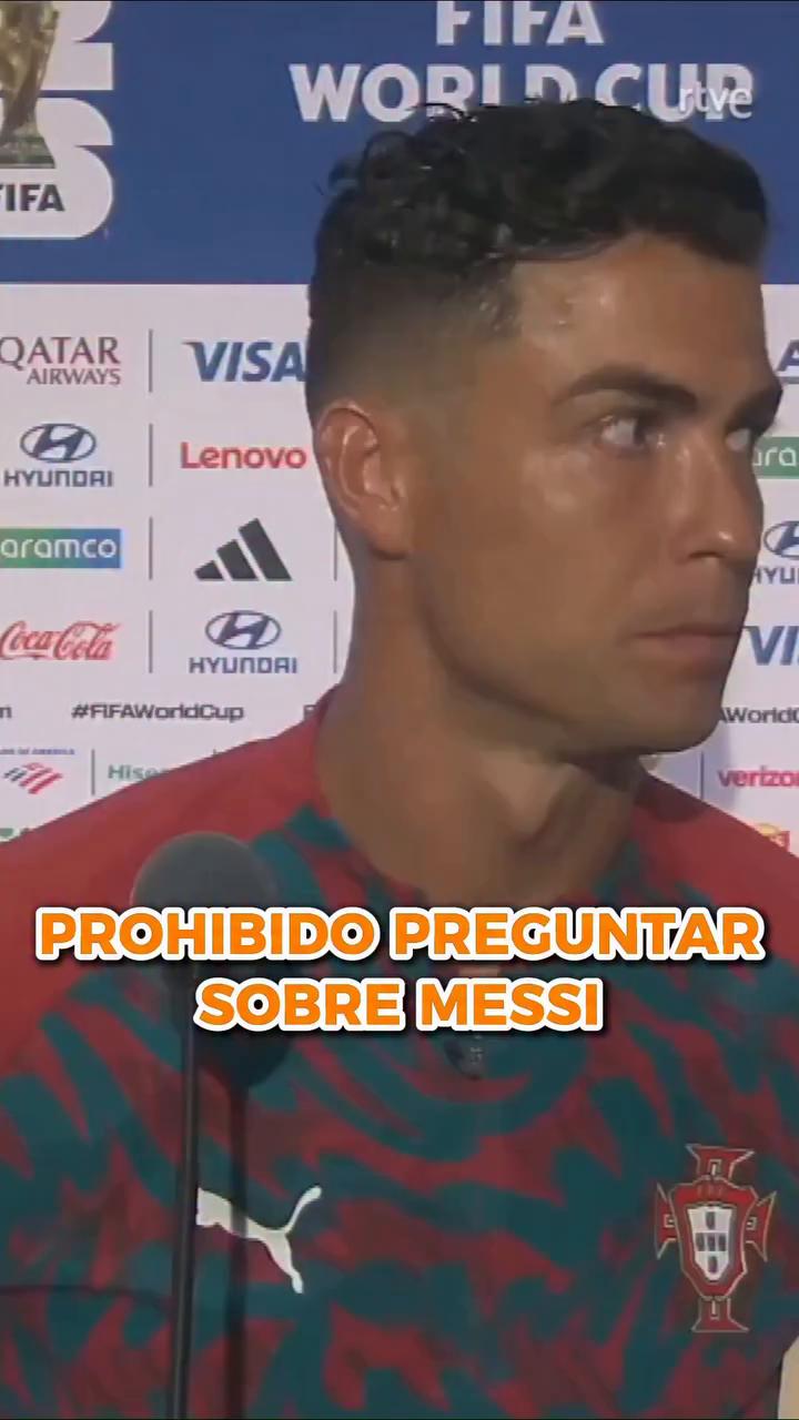 Cristiano Ronaldo condiciona sus respuestas a preguntas de reporteros