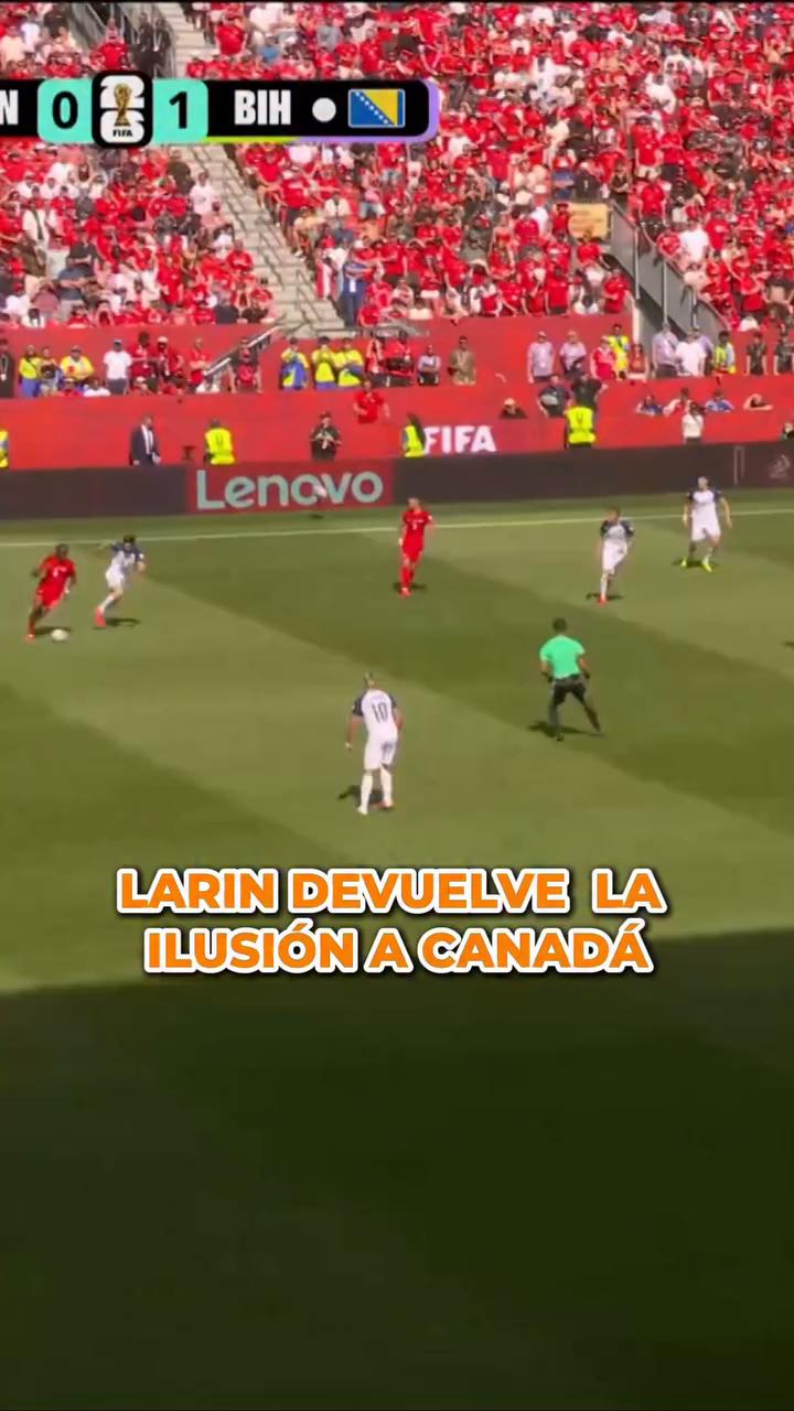 Kyle Lari marca el gol del empate para Canadá con un gran remate