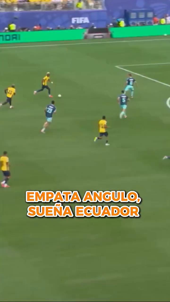 Ángulo anota el gol que da la recuperación a Ecuador frente a Alemania