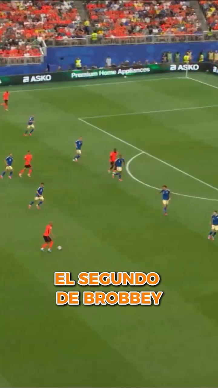 Países Bajos marca el segundo gol y se pone 2-0 ante Suecia