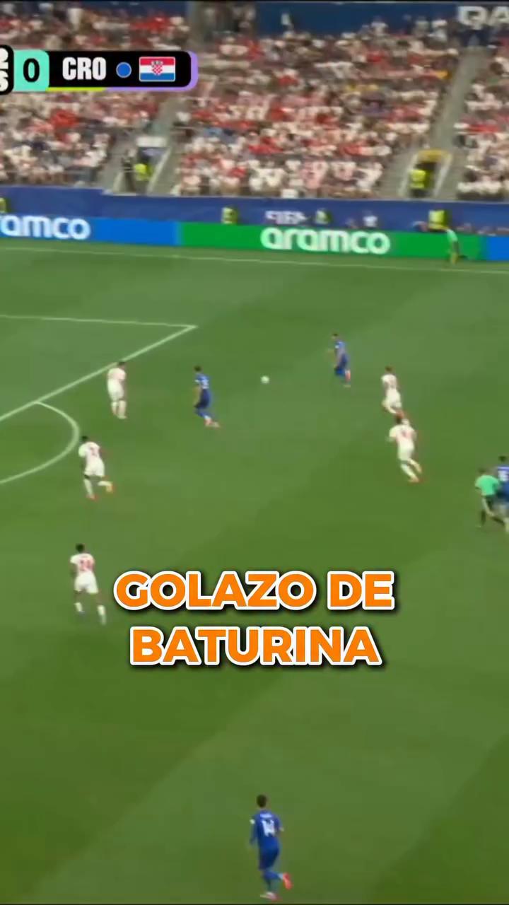 Martin Baturina anota un golazo y empata el partido para Croacia