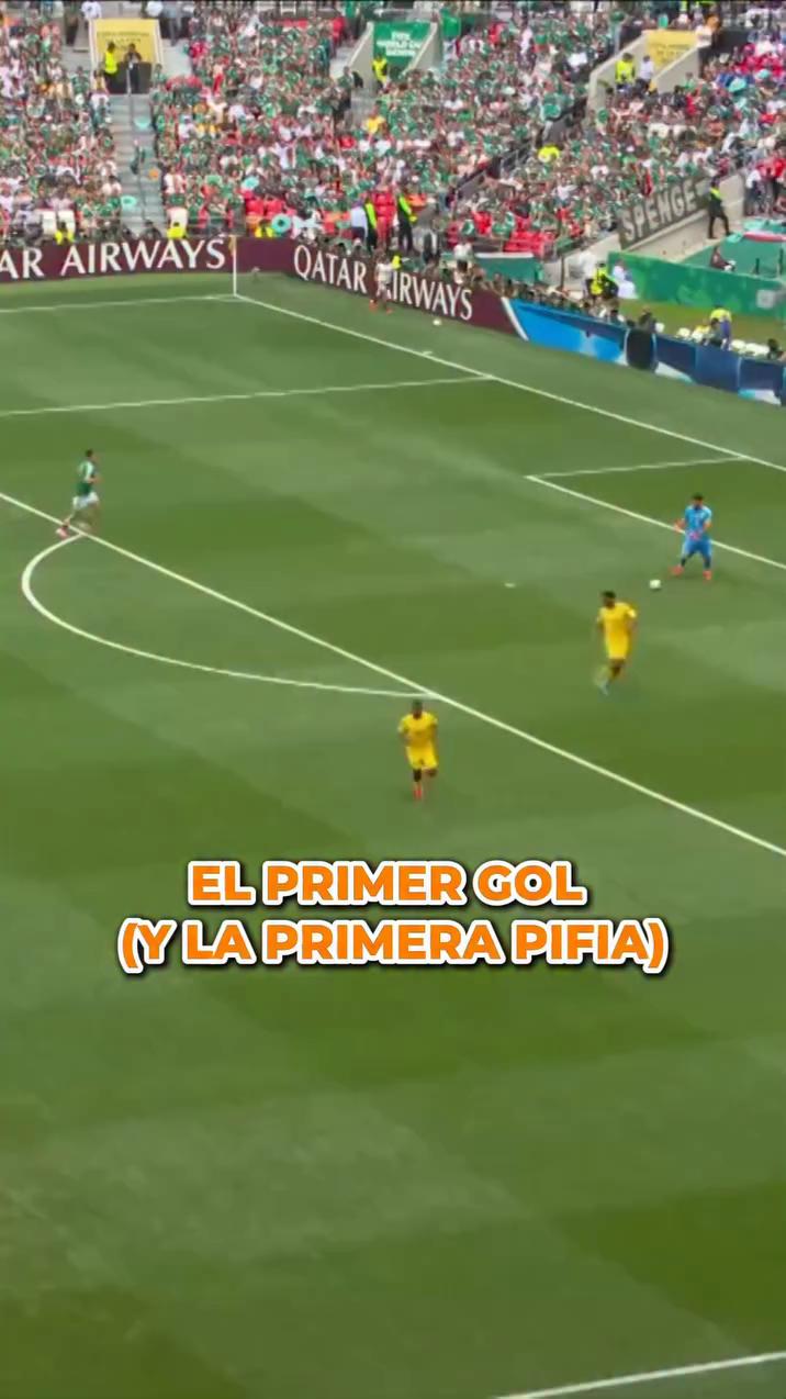 Julián Quiñones marca el gol de México ante Sudáfrica tras error rival