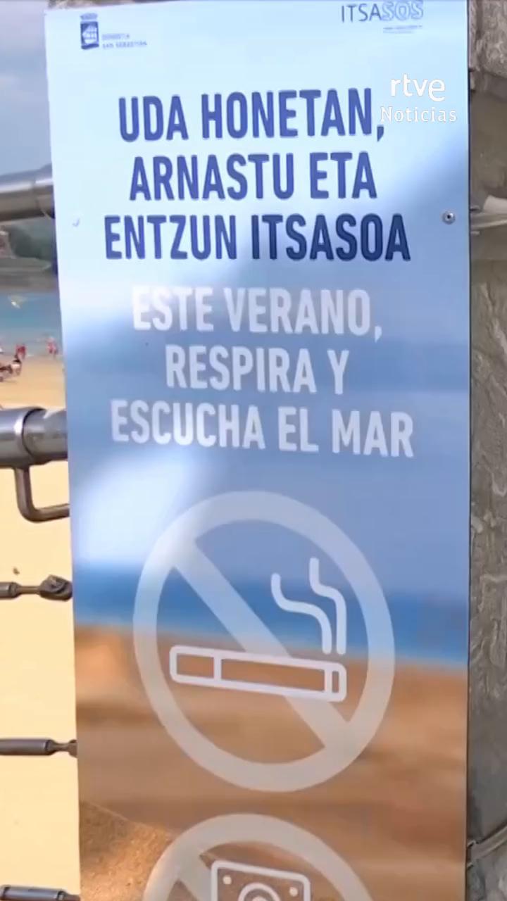 La playa de La Concha prohíbe fumar: multas de 100 a 750 euros