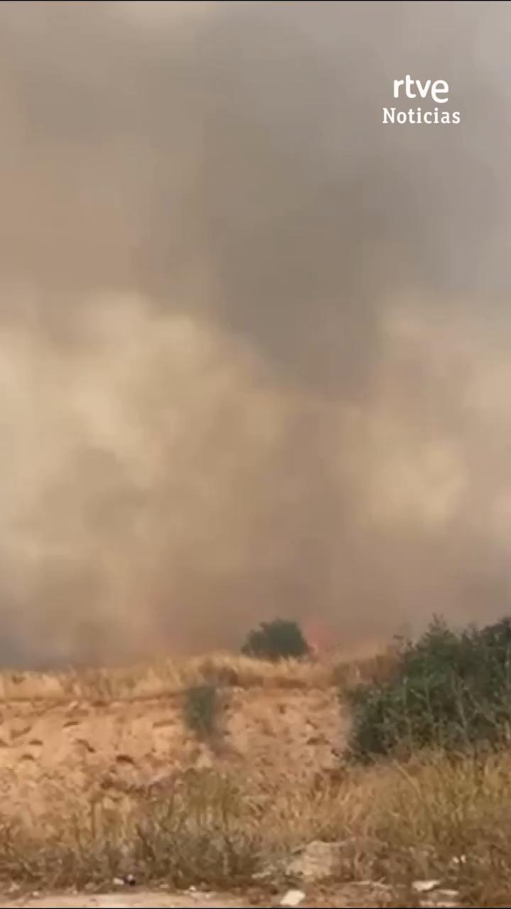 Murcia pide ayuda a la UME para combatir el incendio en Garres y Lajes