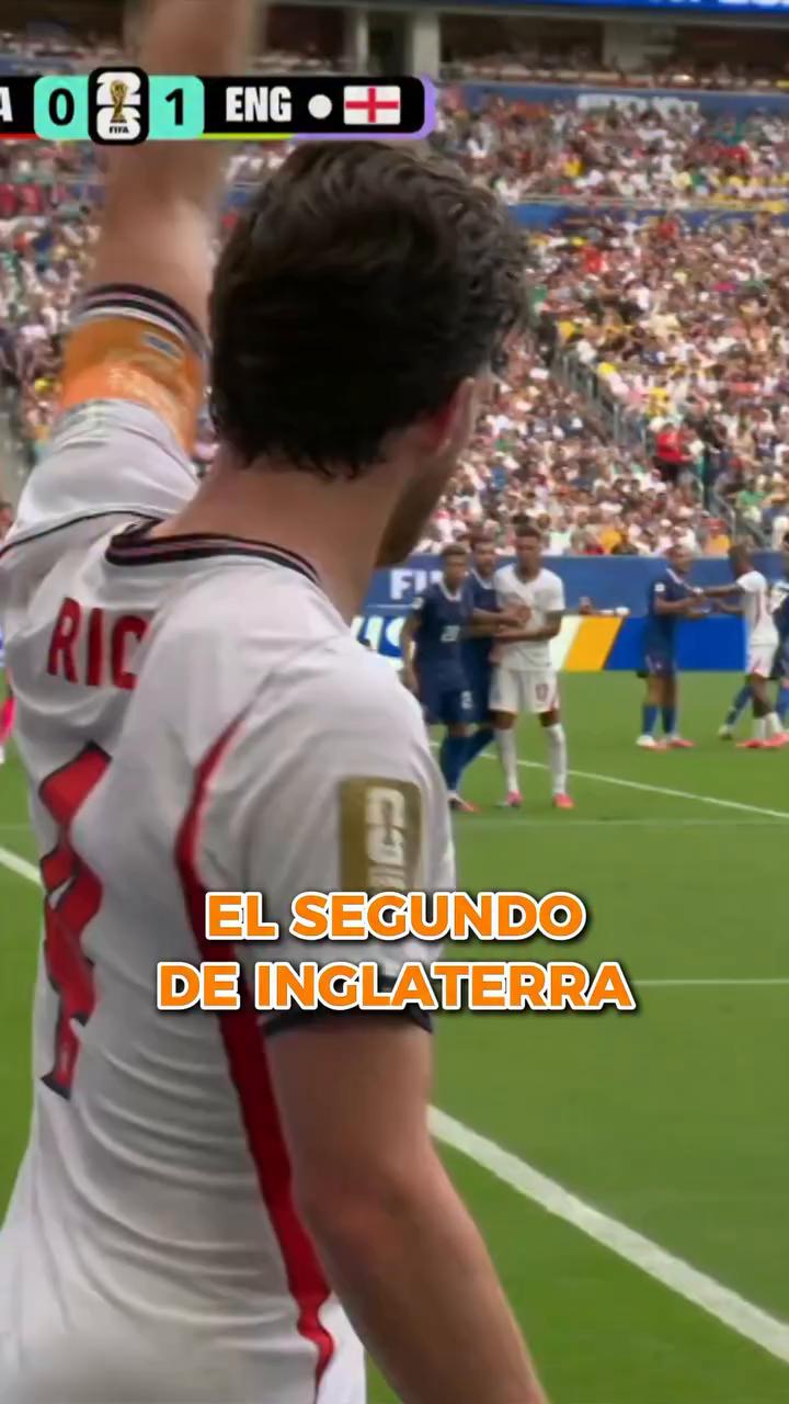 Declan Rice lanza el córner y Gonza marca el gol de Inglaterra